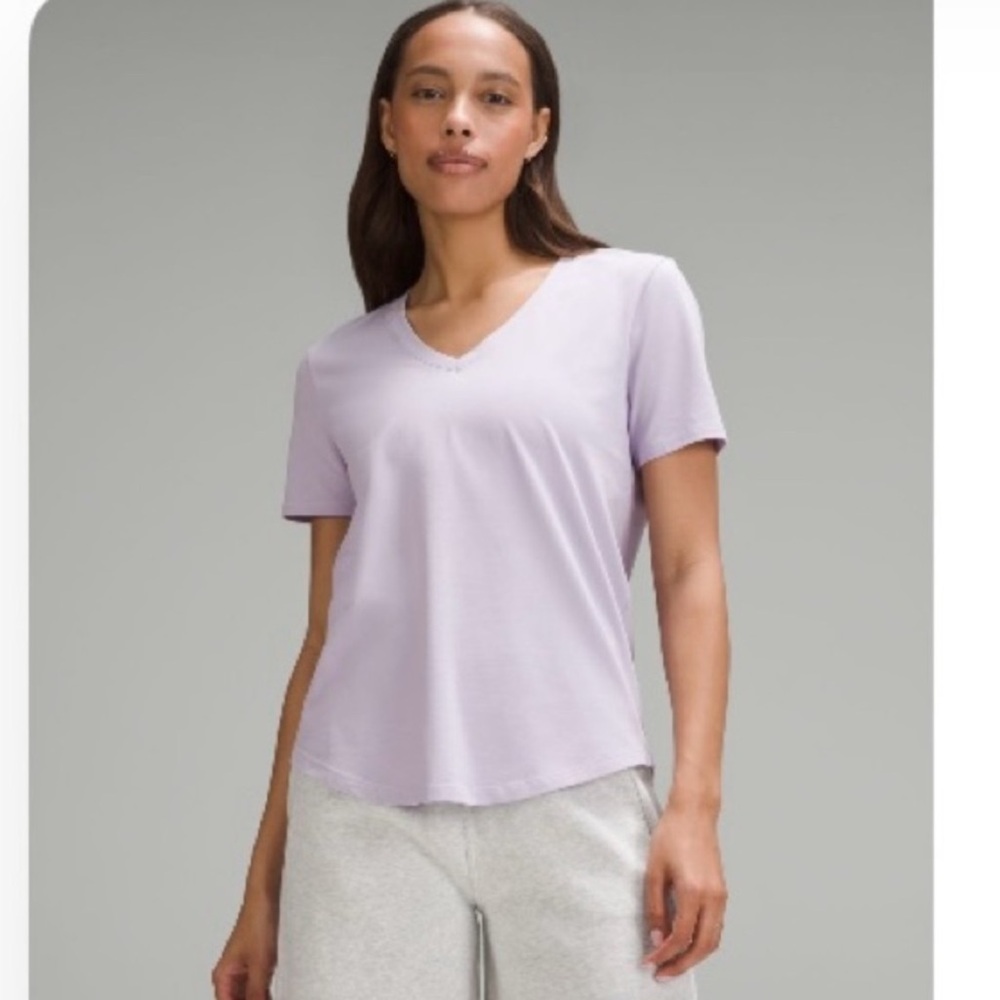 Lululemon Love V-Neck T shirt in Lilac